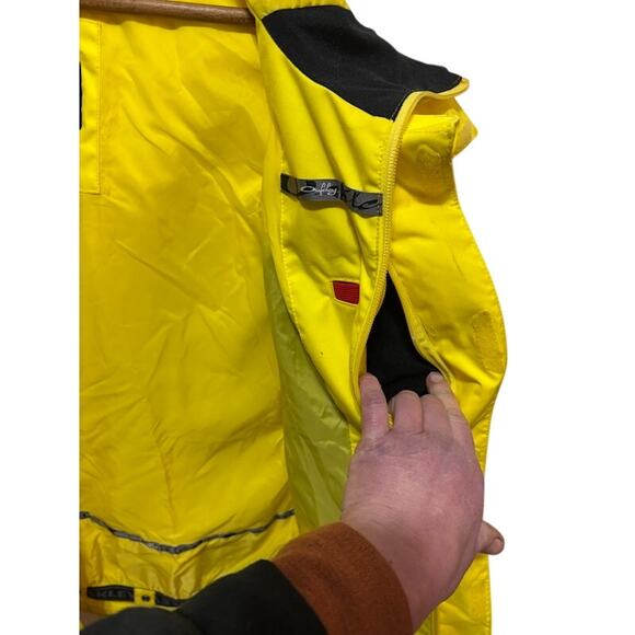 Oakley Ski Snowboarding jacket/coat, Prism yellow, Swervy Curve Shell Size small - Picture 8 of 12